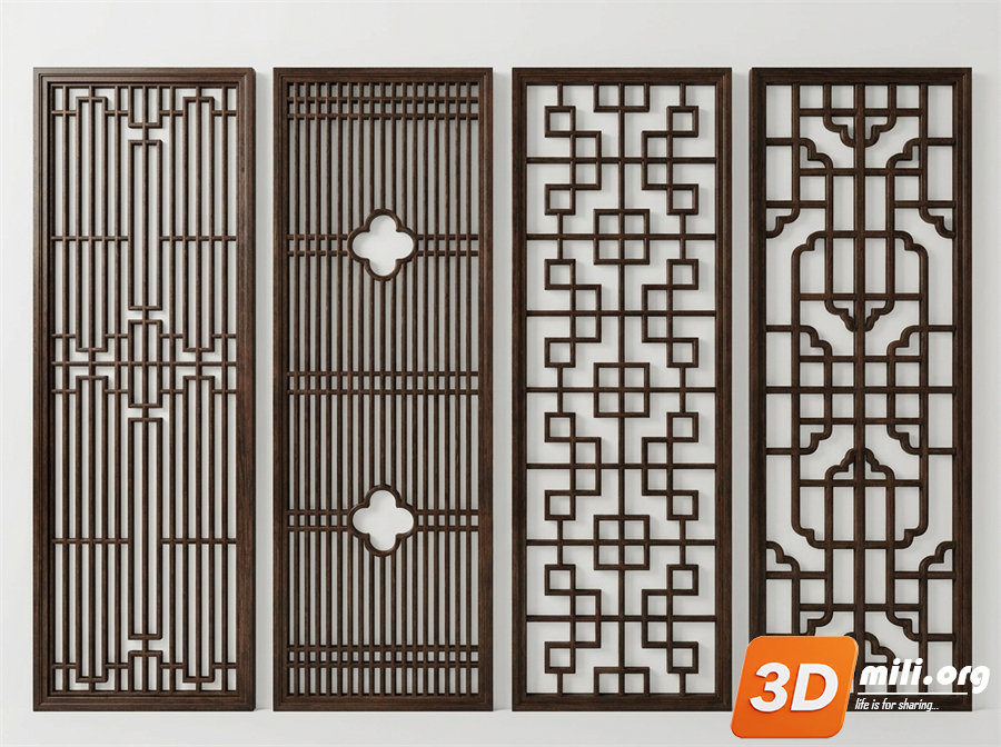 Folding screen Skp Files 